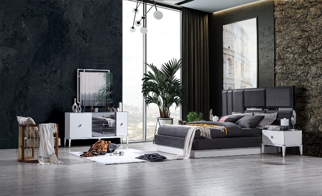 Белая мебель для спальни Адора