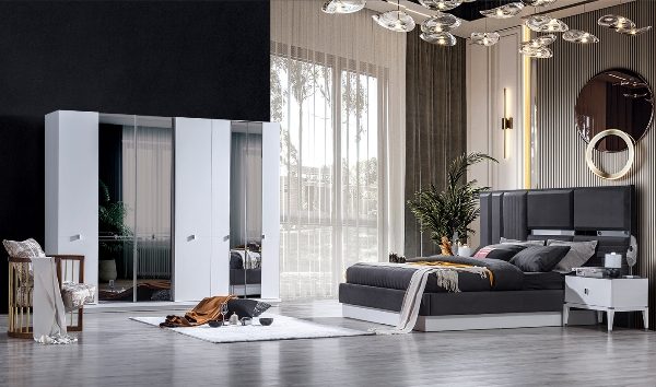 Белая мебель для спальни Адора
