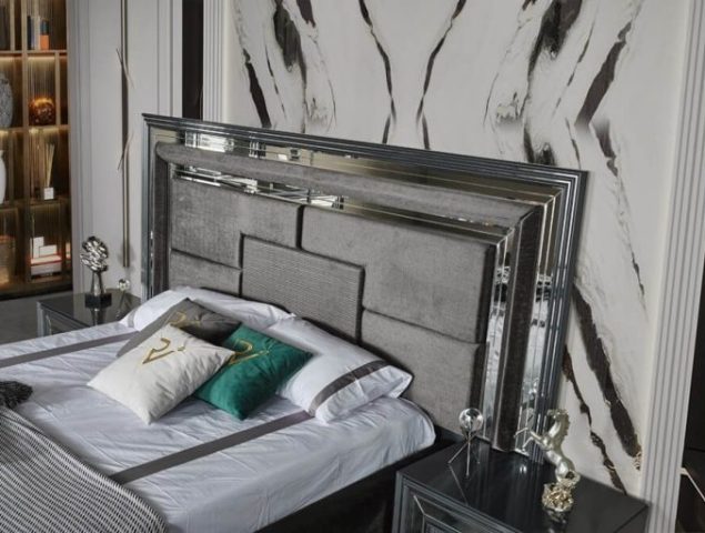 Серая спальня с серебром Аспендос Серая спальня с серебром Аспендос