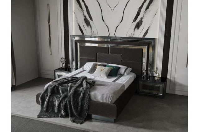 Серая спальня с серебром Аспендос Серая спальня с серебром Аспендос