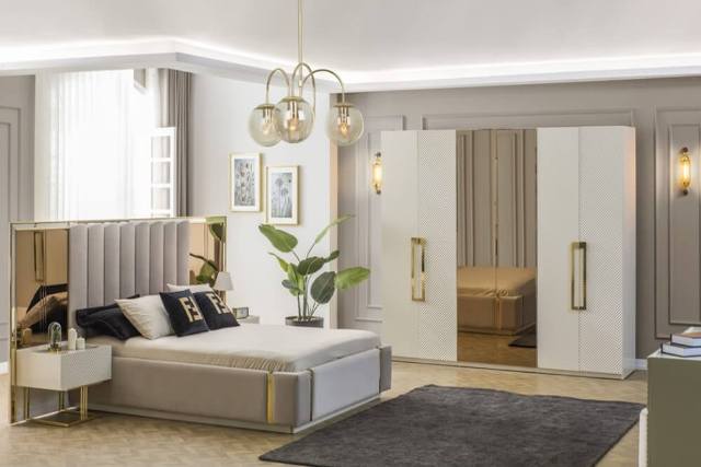 Белая мебель для спальни Эльвина, Турция