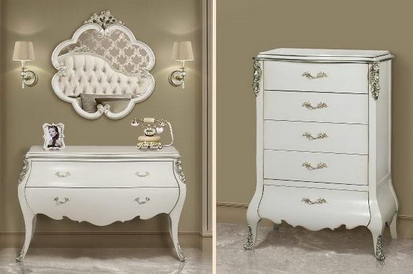 Светлая спальня в стиле классика Грация