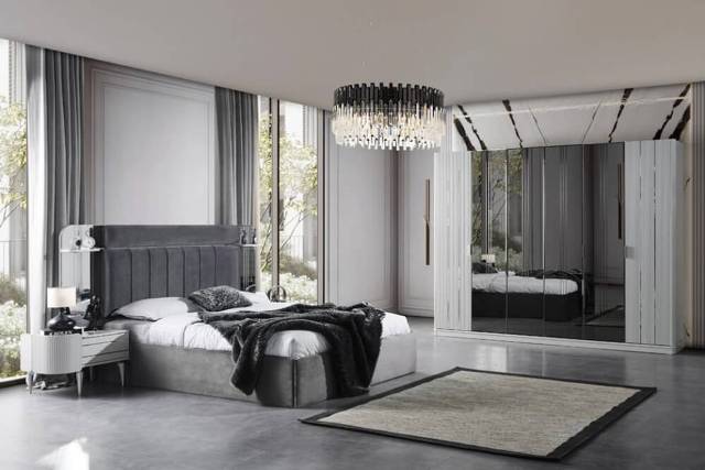 Серая спальня Кайра модерн Серая спальня Кайра модерн