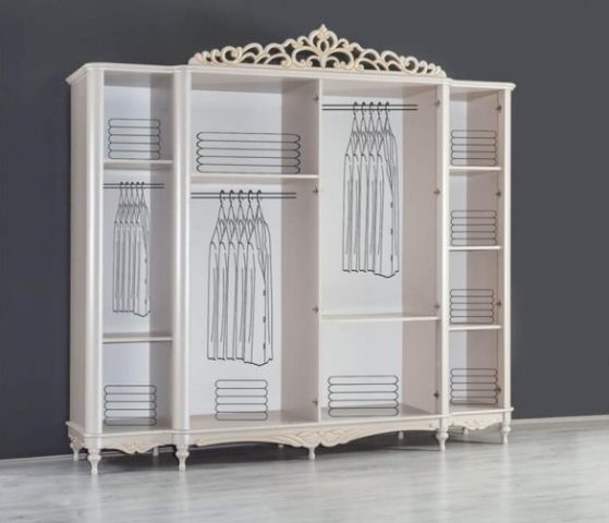 Королева-белая классическая мебель для спальни