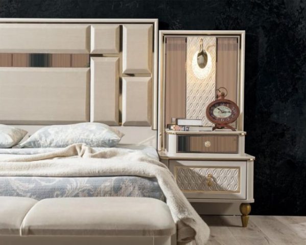 Аристократическая кремовая спальня Кристал Аdekanli Аристократическая кремовая спальня Кристал Аdekanli