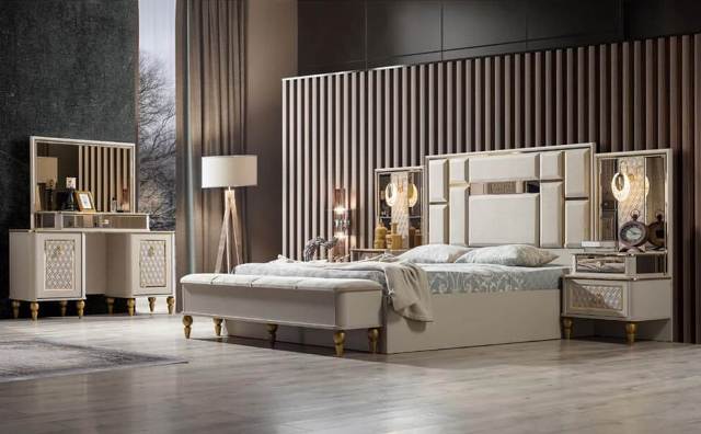 Аристократическая кремовая спальня Кристал Аdekanli