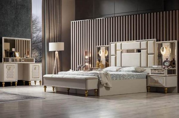Аристократическая кремовая спальня Кристал Аdekanli