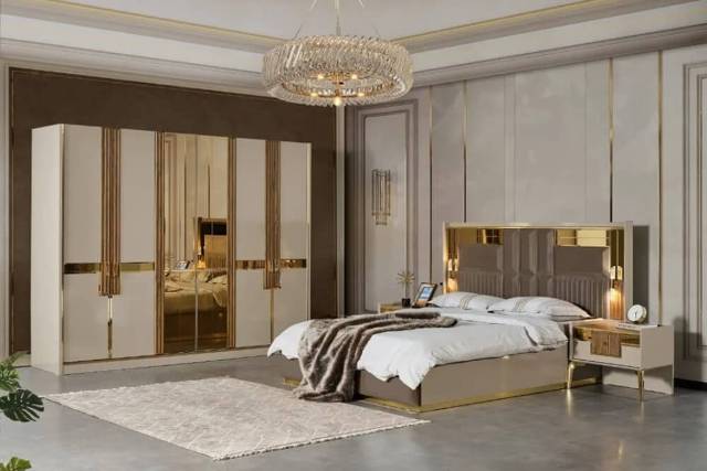 Золотая спальня Лофт, АРТ-Деко