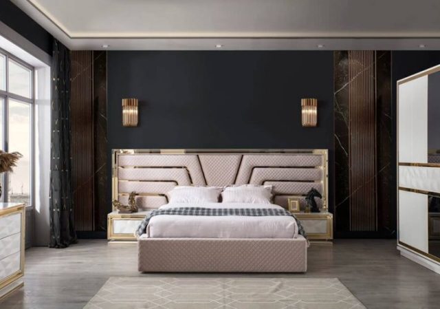 Белая спальня в стиле АРТ-Деко Луна