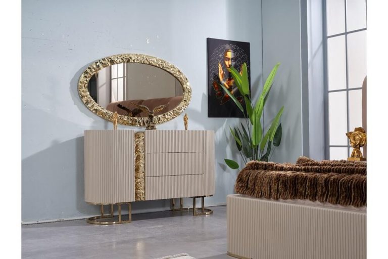 Бежевая спальня Лион, АРТ-Деко Бежевая спальня Лион, АРТ-Деко