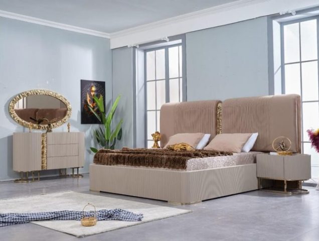 Бежевая спальня Лион, АРТ-Деко Бежевая спальня Лион, АРТ-Деко