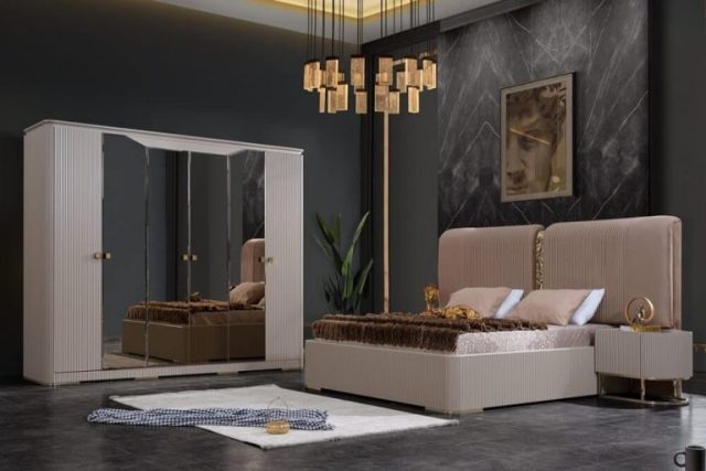 Бежевая спальня Лион, АРТ-Деко