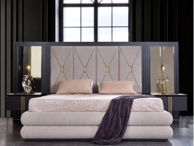 Серая спальня Мадрид в стиле АРТ-Деко Серая спальня Мадрид в стиле АРТ-Деко