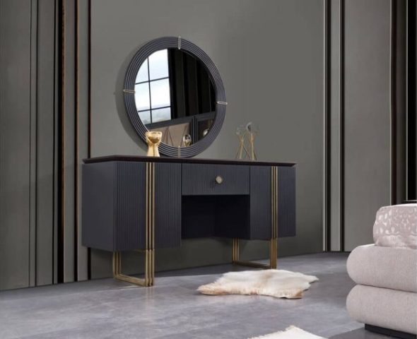 Серая спальня Мадрид в стиле АРТ-Деко Серая спальня Мадрид в стиле АРТ-Деко