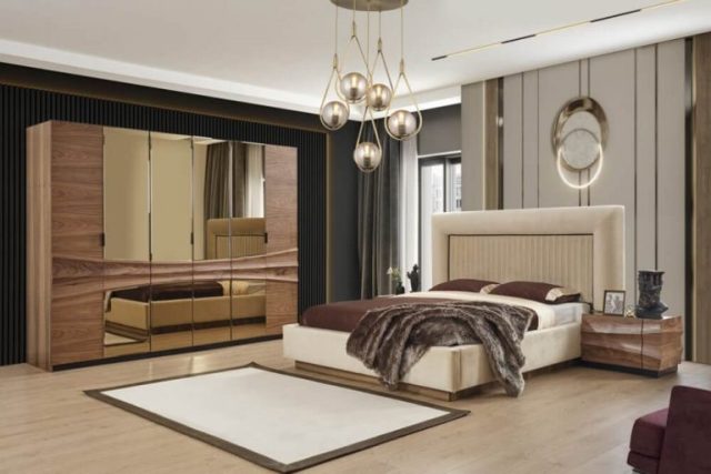 Светлая спальня Матера в стиле модерн