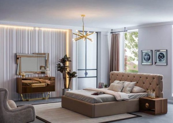 Коричнева спальня Нест