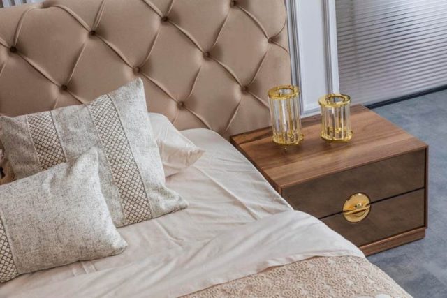 Коричневая спальня Нест