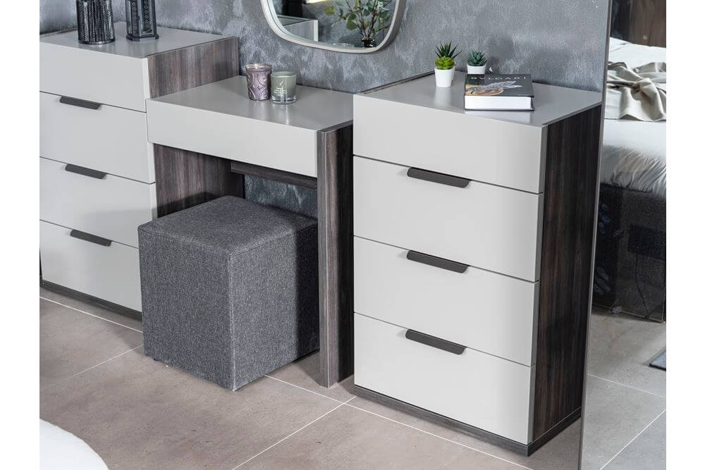 Серая спальня из МДФ Одесса, Турция Серая спальня из МДФ Одесса, Турция