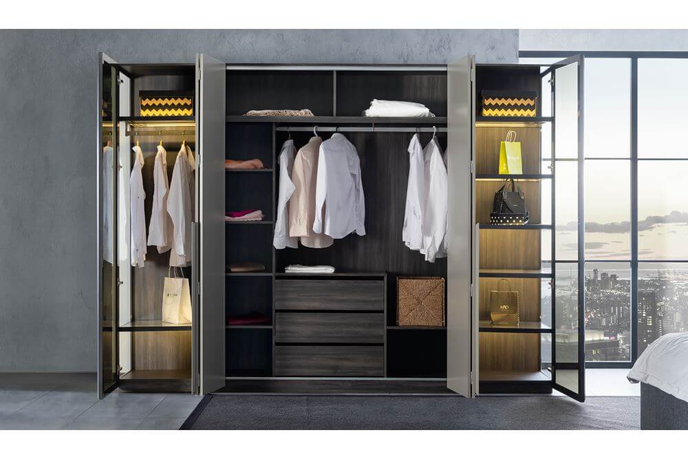 Серая спальня из МДФ Одесса, Турция Серая спальня из МДФ Одесса, Турция