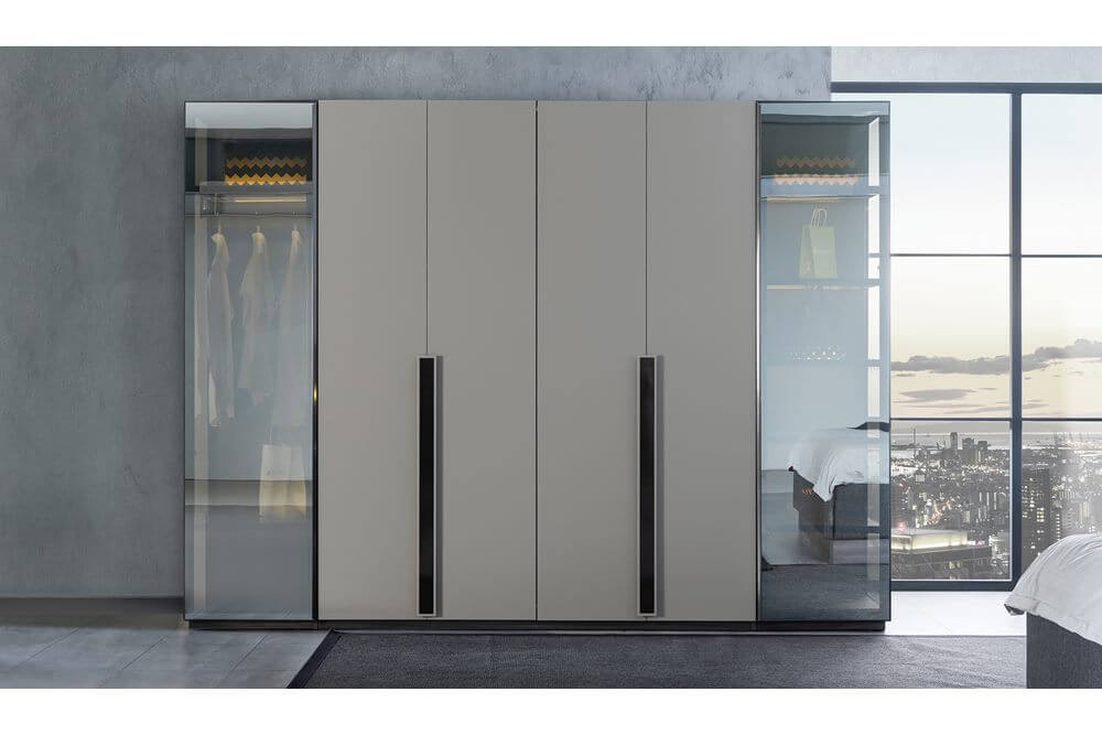 Серая спальня из МДФ Одесса, Турция Серая спальня из МДФ Одесса, Турция