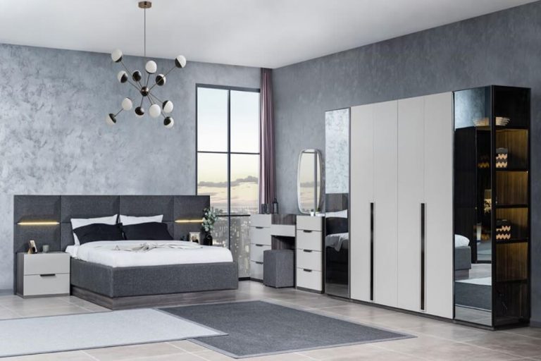 Серая спальня из МДФ Одесса, Турция Серая спальня из МДФ Одесса, Турция
