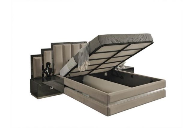 Серая зеркальная спальня Олимпия