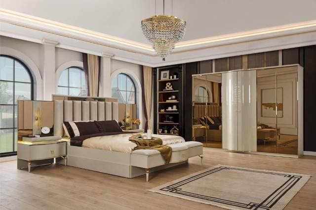 Бежевая мебель для спальни Орион, Nella Бежевая мебель для спальни Орион, Nella