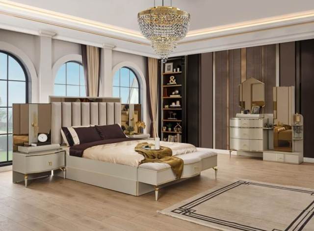 Бежевая мебель для спальни Орион, Nella Бежевая мебель для спальни Орион, Nella