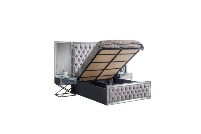 Серая зеркальная спальня Парма, Турция