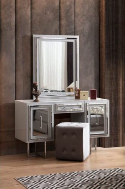 Модерновая серая спальня Призма