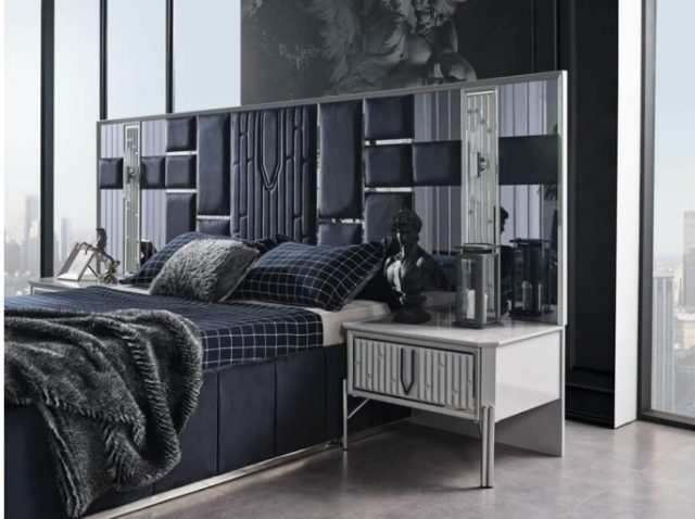 Белая спальня с серебром Седеф, Турция Белая спальня с серебром Седеф, Турция