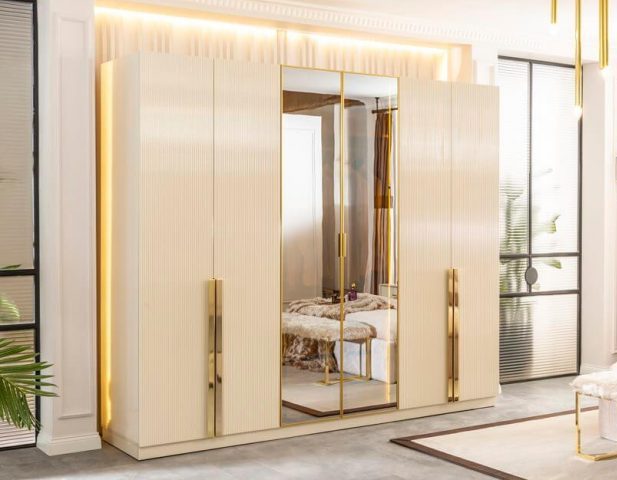 Бежевая спальня с золотом Соло, Турция Бежевая спальня с золотом Соло, Турция