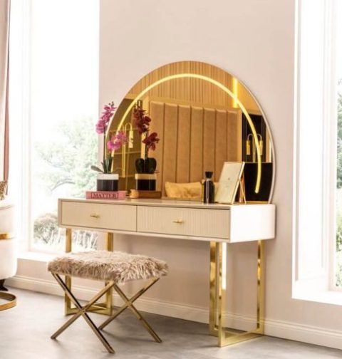 Бежевая спальня с золотом Соло, Турция