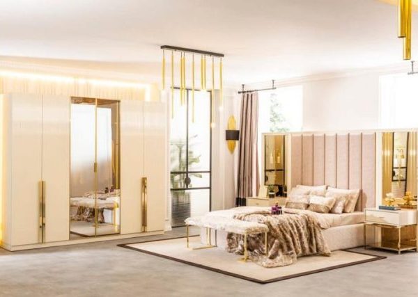 Бежевая спальня с золотом Соло, Турция