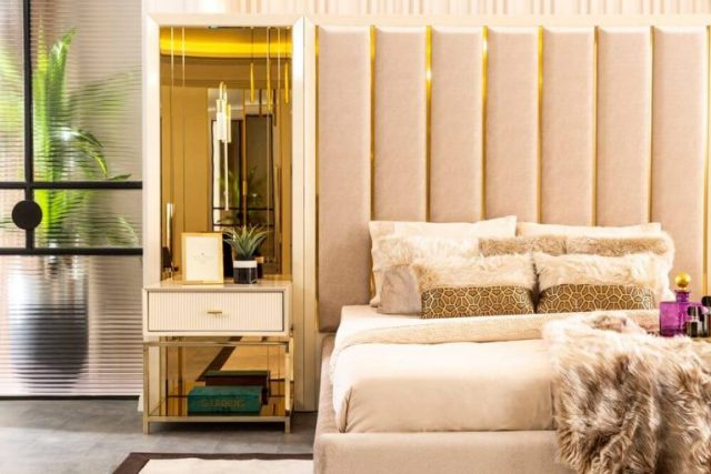Бежевая спальня с золотом Соло, Турция