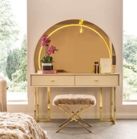 Бежевая спальня с золотом Соло, Турция