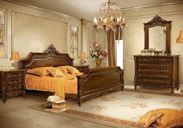 Классическая белая румынская кровать Регал