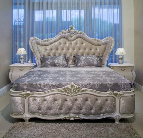 Аристократическая белая мебель Шампань в стиле барокко