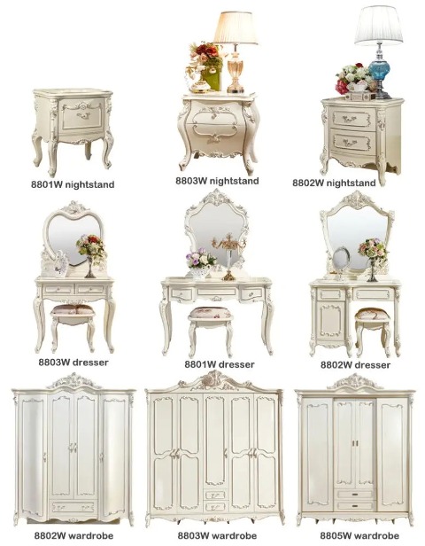 Белая спальня Принцесса, классика Белая спальня Принцесса, классика