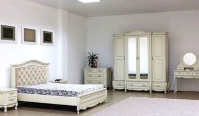 Белая деревянная мебель для спальни Анна Белая деревянная мебель для спальни Анна