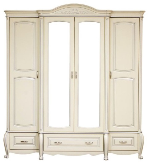 Белая деревянная мебель для спальни Анна