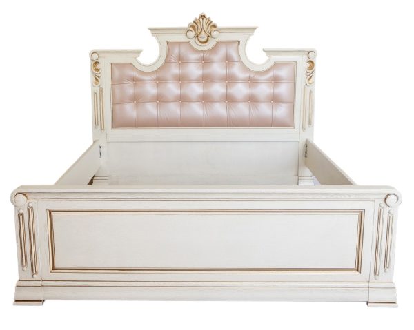 Белая дубовая спальня Мария, барокко