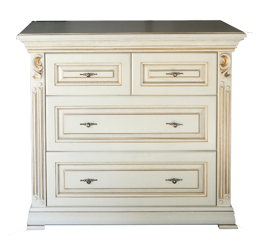 Белая дубовая спальня Мария, барокко Белая дубовая спальня Мария, барокко