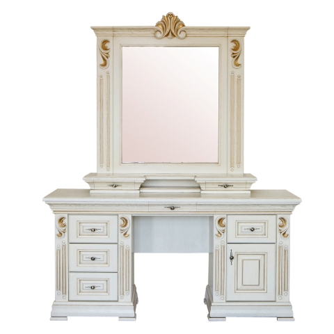 Белая дубовая спальня Мария, барокко Белая дубовая спальня Мария, барокко