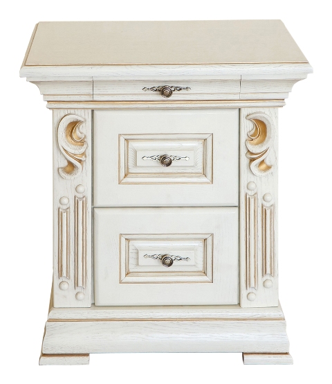 Белая дубовая спальня Мария, барокко Белая дубовая спальня Мария, барокко