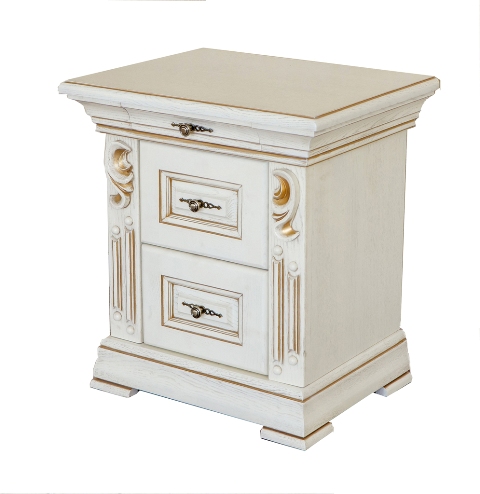 Белая дубовая спальня Мария, барокко Белая дубовая спальня Мария, барокко