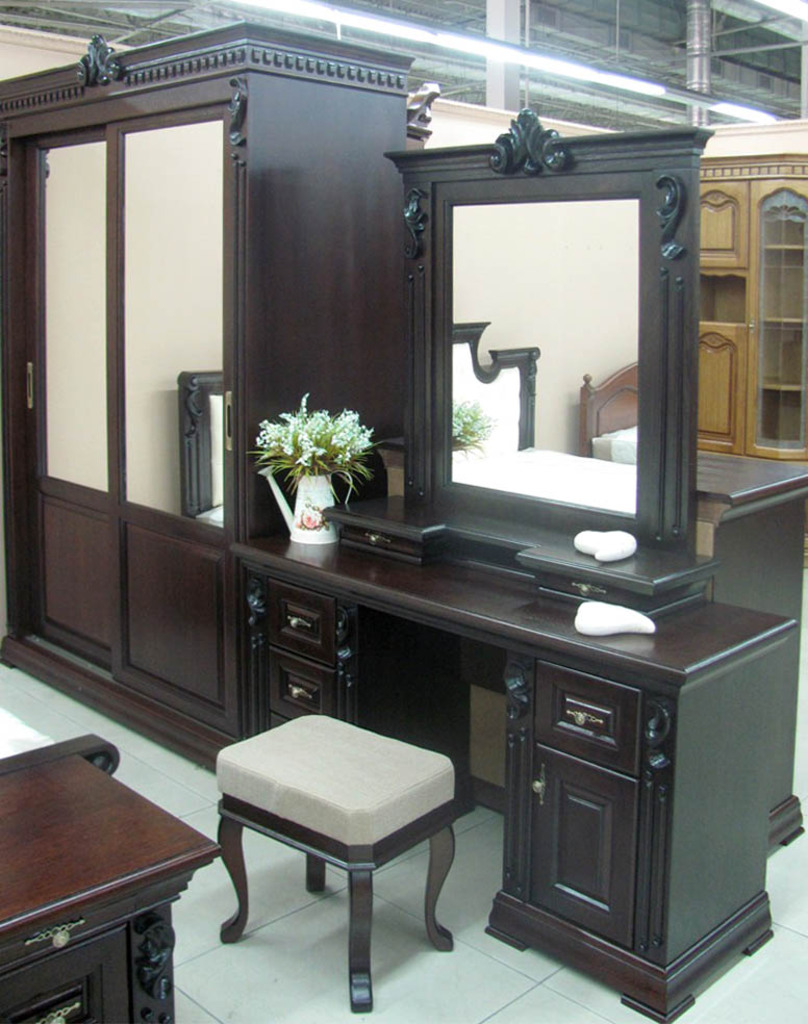 Белая дубовая спальня Мария, барокко Белая дубовая спальня Мария, барокко