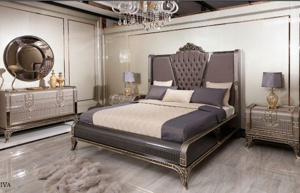 Серая спальня Рива в стиле АРТ-Деко