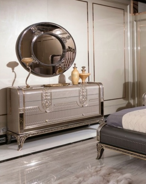 Серая спальня Рива в стиле АРТ-Деко Серая спальня Рива в стиле АРТ-Деко