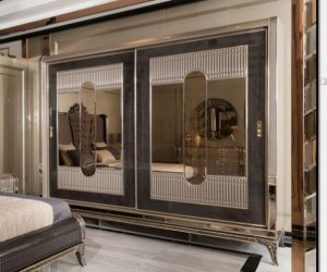 Серая спальня Рива в стиле АРТ-Деко